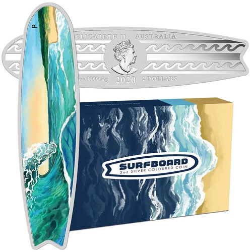 Silbermünze surfbrett 2020 - 2020,