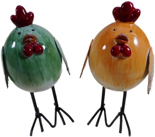 2er set huhn hahn orange - 2er,