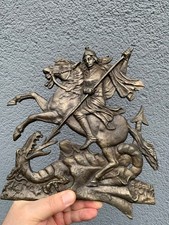 Antik Guß Heiliger Georg im