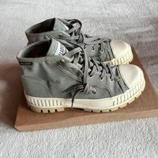 Original PALLADIUM Damenschuhe/Stiefel Farbe Grau-Creme  Gr. 8 (EU 42) 