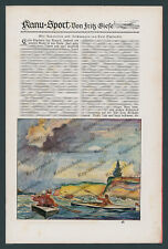 Toni Schönecker Wasserwandern Faltboot Kanu Sport Reise outdoor Lebensreform ´26