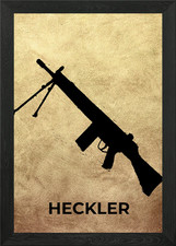 GUN HECKLER Gerahmtes Wandbild