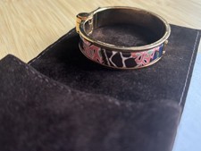 Original Hermès Armreif Charnière Fin Dschungel rosé mit Rechnung TOP