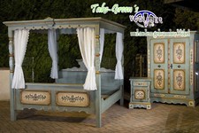 Voglauer Himmelbett Altblau