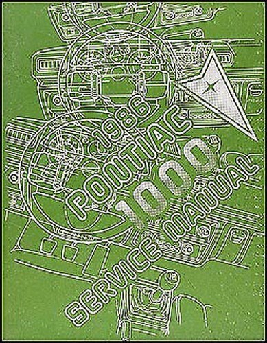 1986 pontiac 1000 reparatur - 1986,