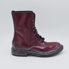 Damenschuhe Moma Gr 37 Bordeaux Leder Stiefeletten Ruined England Rubin 8CN