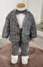 Noah ♥ Fest-/Taufanzug in grau/blau