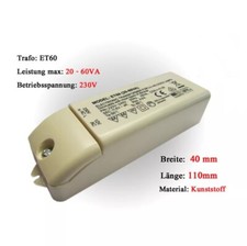 Transformator 12V ET60 Trafo