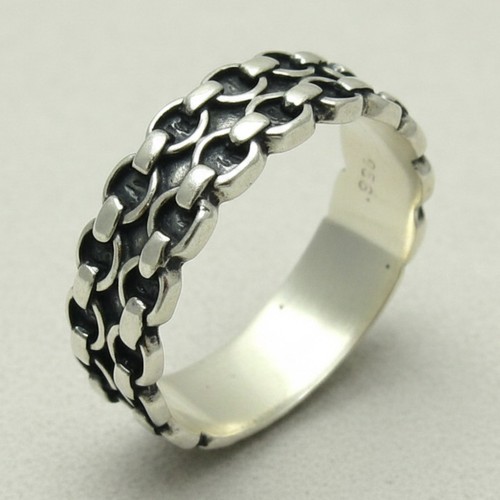 Echte sterling silber ring - silber,