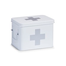 Zeller Medizinbox Metall Weiß