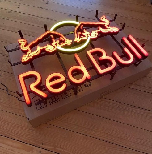 Red bull leuchtreklame - bull,