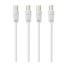 Belkin TV Antennenkabel Koaxialkabel FullHD Koax Stecker Sat Kabel 75dB 5m 