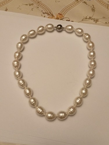 Perlenkette große barock - perlenkette,