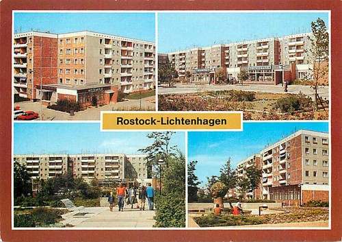 Rostock lichtenhagen - ak, rostock-lichtenhagen