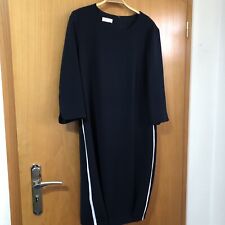 Gerry Weber Damen Kleid Jerseykleid Etuikleid Gr 40 Blau, Streifen seitlich NEU