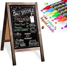 Kundenstopper Wetterfest Werbetafel Gehwegaufsteller 100cm Holzrahmen / Marker