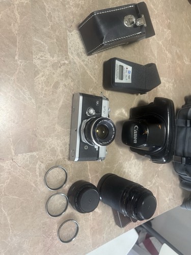 Canon black 35mm slr - black,