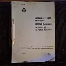 Hanomag Perfekt 300 (301) 400 (401) Werkstatthandbuch Instandsetzungsanleitung