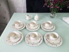 Seltmann Weiden, Marie Luise, Streublume, blauer Rand, Kaffeeservice 6 Pers.