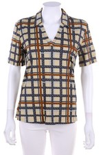 DAKS LONDON Kurzarm-Shirt Print XL beige