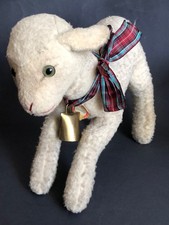 Altes grosses STEIFF Lamby  Knopf im Ohr,große Schrift - 40iger 50iger