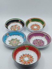 5 x kleines emailliertes