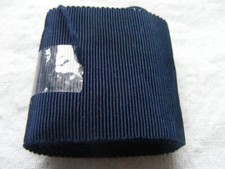 Borte Band alt vintage dunkelblau Oma nähen basteln DIY blau breit Rest