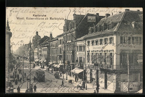 Ansichtskarte karlsruhe - ansichtskarte,