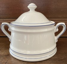 Porzellan Keksdose mit Deckel Winterling Schwarzenbach, Blauer Rand #57