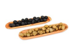 2er-Set Schalen Olivenholz – 25×5,5×2,5 cm, mediterranes Flair & edel