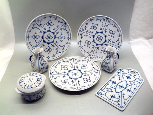 Indisch blau speiseteller - blau,