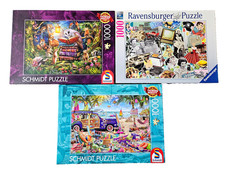 Puzzle Konvolut  1x Ravensburger und 2x Schmidt  mit je 1000 Teilen