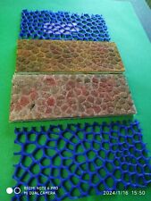 2 Mauerplatten zum prägen von Mauern, Wege Platten 100mmx 50mm Präge-Schablone.