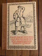 Grimmelshausen Simplicissimus Jubiläumsdruck