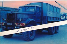 Oldtimer-Foto DDR KVK VEB Kraftverkehr Tagebau LKW Kraz Leutetransporter