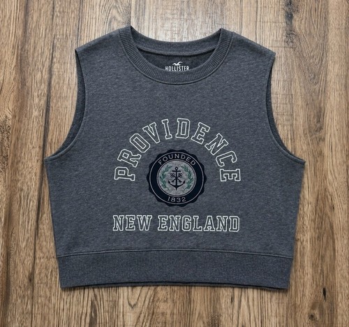 Hollister crop pullover grau - pullover,