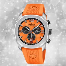 Armbanduhr Kautschuk orange