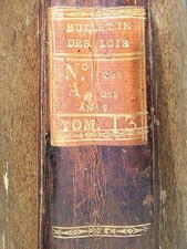 - Bulletin des Lois - Jahr VII - 40 Bulletins - Epocheneinband -
