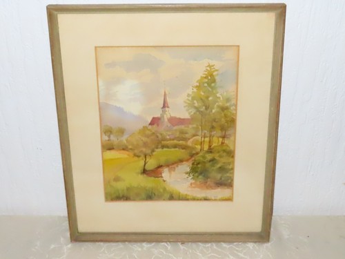 Aquarell landschaft mit - landschaft,