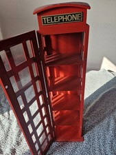 CD Regal Holz in Londoner Telefonzelle Design