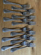 Nirosta Perlrand Edelstahl Besteck 12 Kuchengabeln änlich WMF Perlrand  14 cm