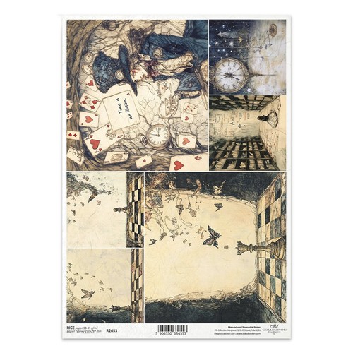 Reispapier decoupage - decoupage, a4