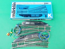 C08 Märklin H0 2261 K-Gleis Weichenpaar 2x Weiche elektrisch Vollprofil OVP TOP