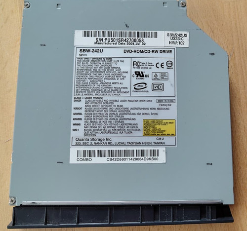 Notebook dvd rom - dvd-rom/cd-rw, drive