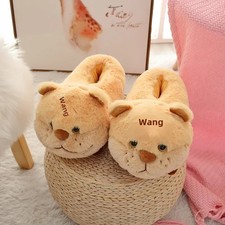 Plüsch Baumwolle Hausschuhe