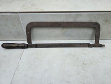 Antike DDR Metallsäge Bügelsäge Eisensäge Handsäge Säge Flügelmutter Holzgriff