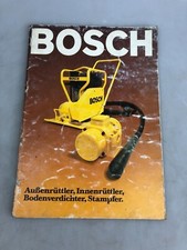 BOSCH KATALOG Teilelisten Außenrüttler Innenrüttler Bodenverdichter Stampfer