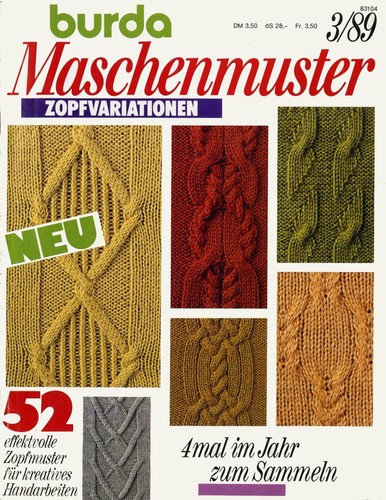 Burda maschenmuster - burda, 3/89