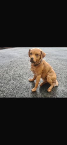 Porzellan figur hund - porzellan,