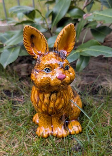 Hase keramik rosenkugel - keramik,